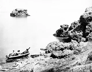Der Große Salzsee, Utah, um 1870er